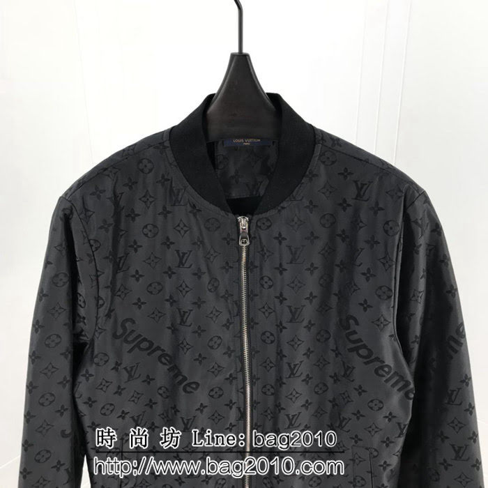 LV路易威登SuP X LV聯名款 18秋冬新款 提花字母圖案 男款夾克外套  ydi1963